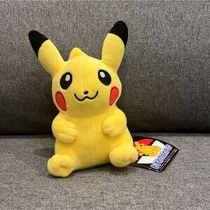 Pokemon Center Original Sitting Pikachu Plush Doll - NEW WITH TAGS